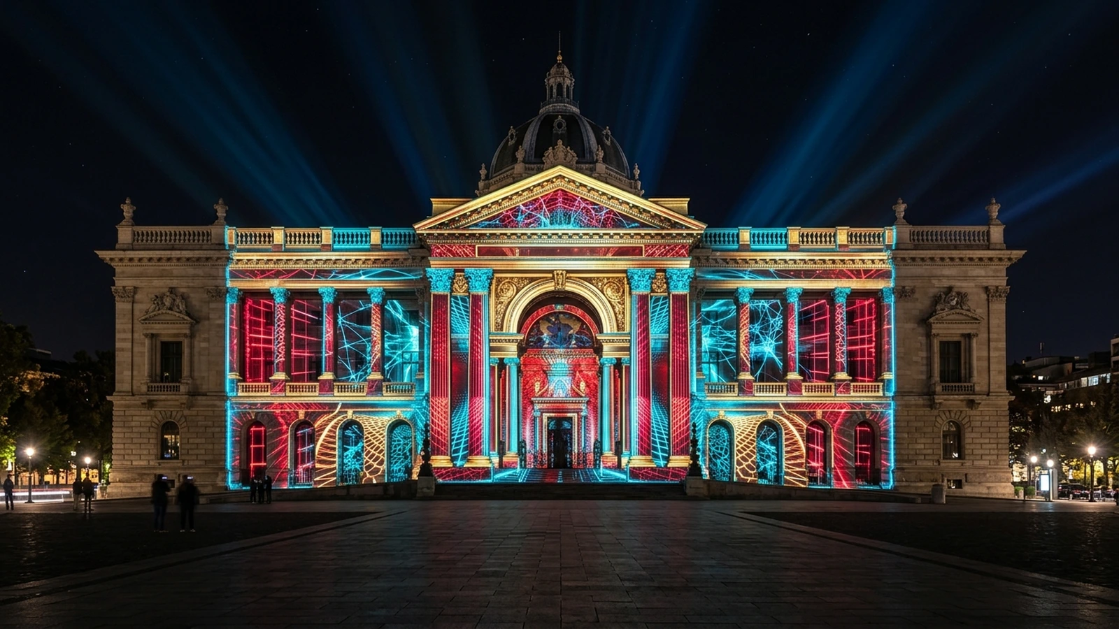 Proyeksi 3D Architectural Video Mapping dan Produksi Visual Studio MAROA