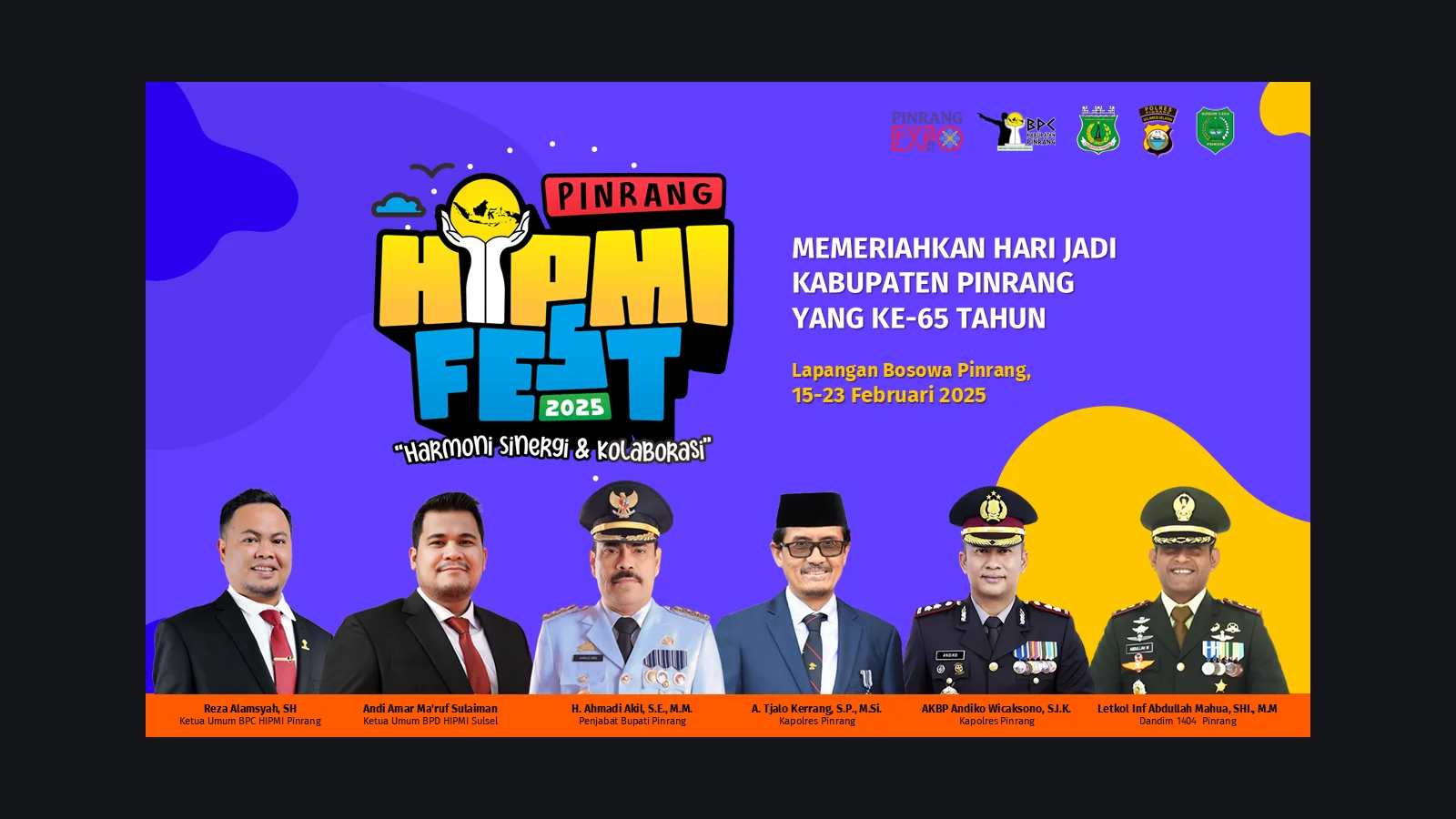 HIPMI FEST Pinrang 2025 — Pesta Kreativitas & Kolaborasi Pengusaha Muda