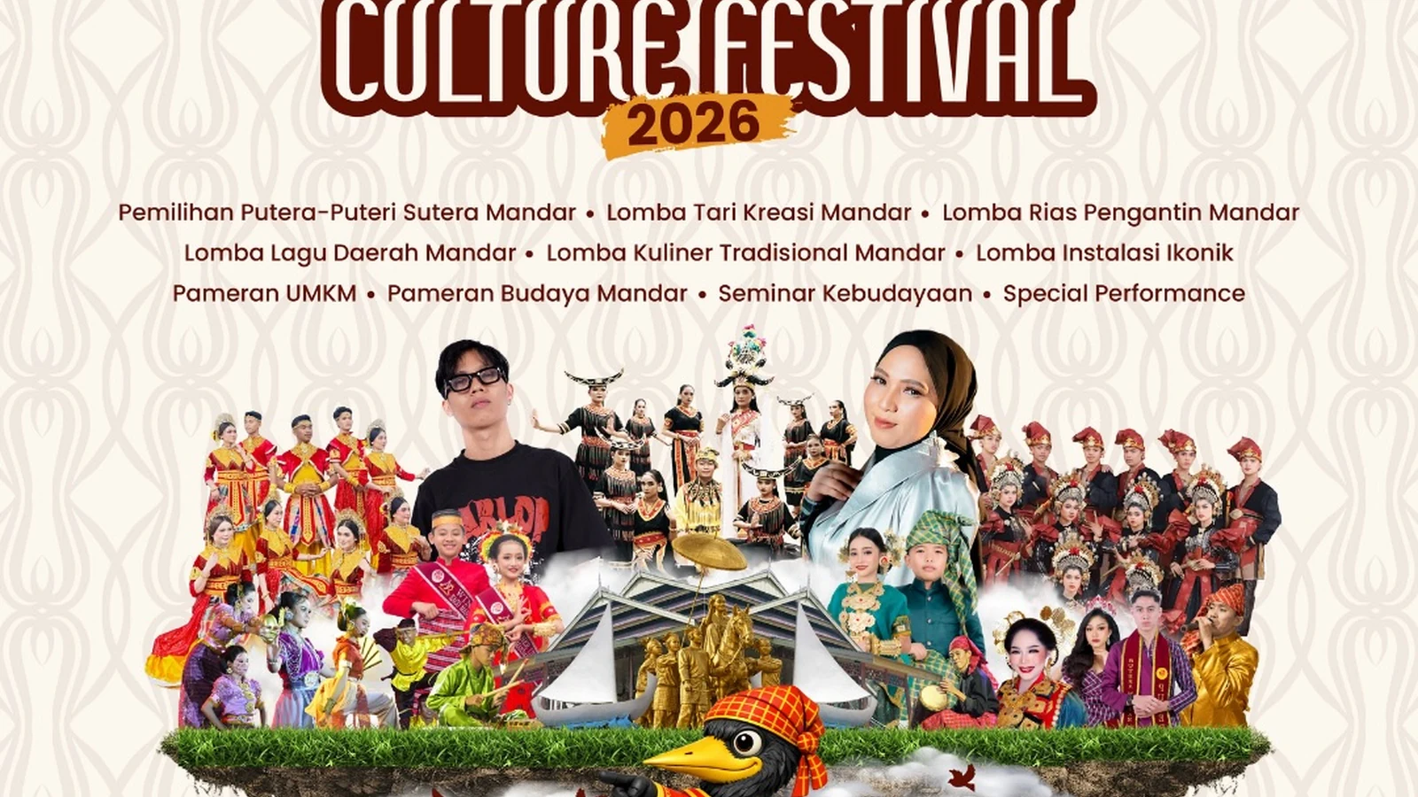 Mandar Culture Festival 2026 — Desain Grafis Promosi & Visual Branding Warisan Maritim