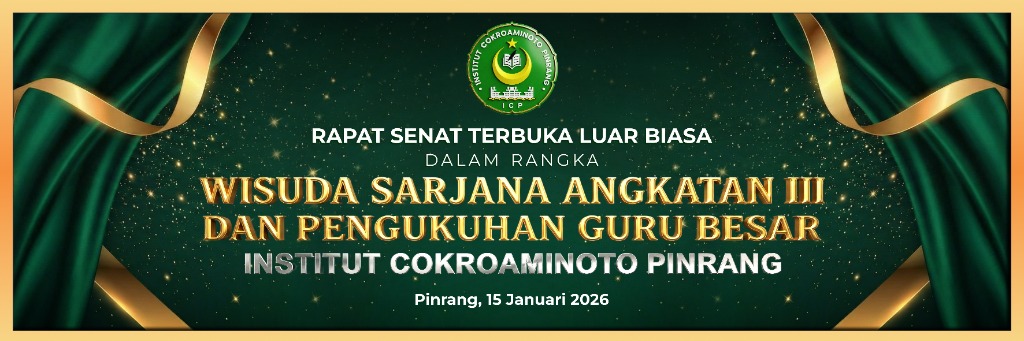 Wisuda Sarjana & Pengukuhan Guru Besar Institut Cokroaminoto Pinrang 2026 - Visual 3