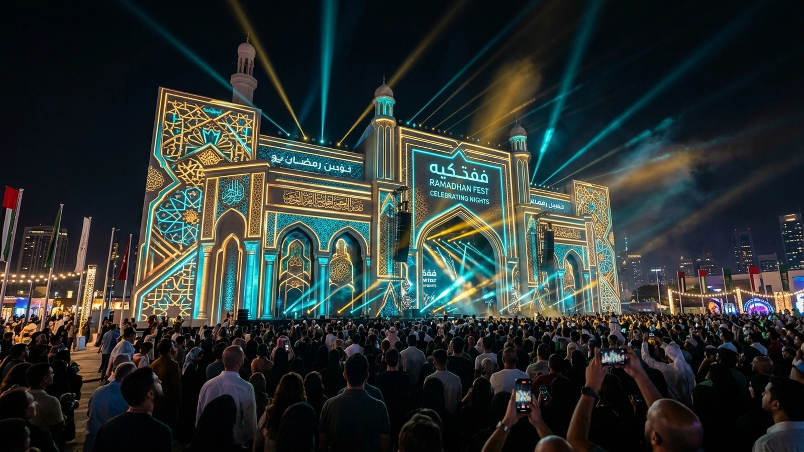 Dokumentasi Lapangan — Proyeksi Video Mapping Arsitektural 3D Religi di Panggung Utama