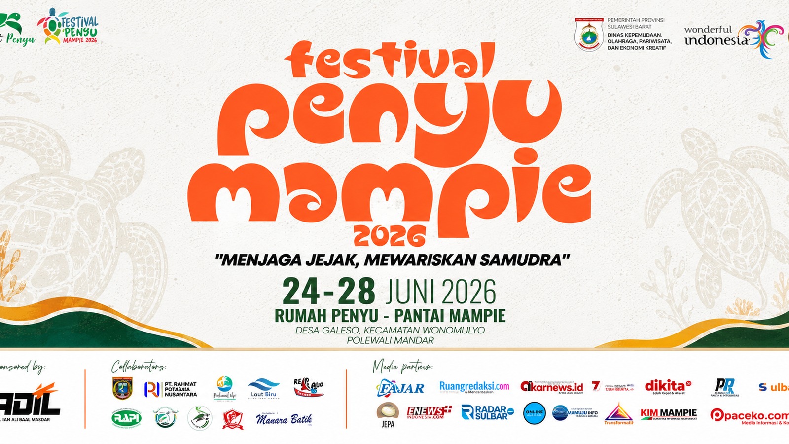 Festival Penyu Mampie 2026 — Desain Motion Graphic & Visual Kampanye Konservasi Pesisir - Visual 2