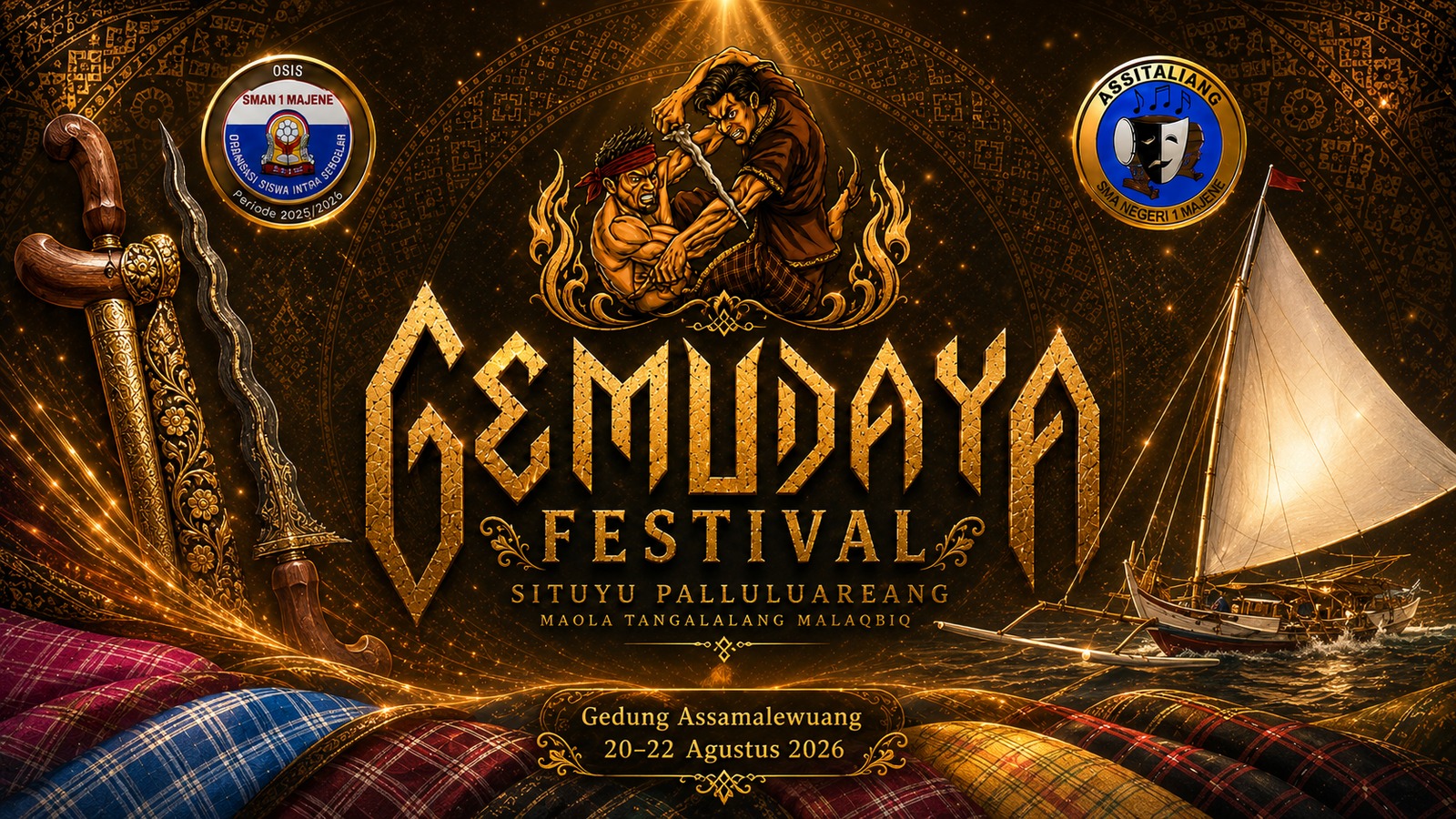 GEMUDAYA (Generasi Muda Berdaya) Festival Majene 2026 — Desain Poster, Visual Media & Projector Mapping - Visual 2