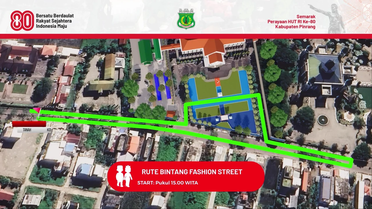 Cuplikan Animasi 3D Walkthrough Venue — Kompleks Panggung & Tenda (51s)