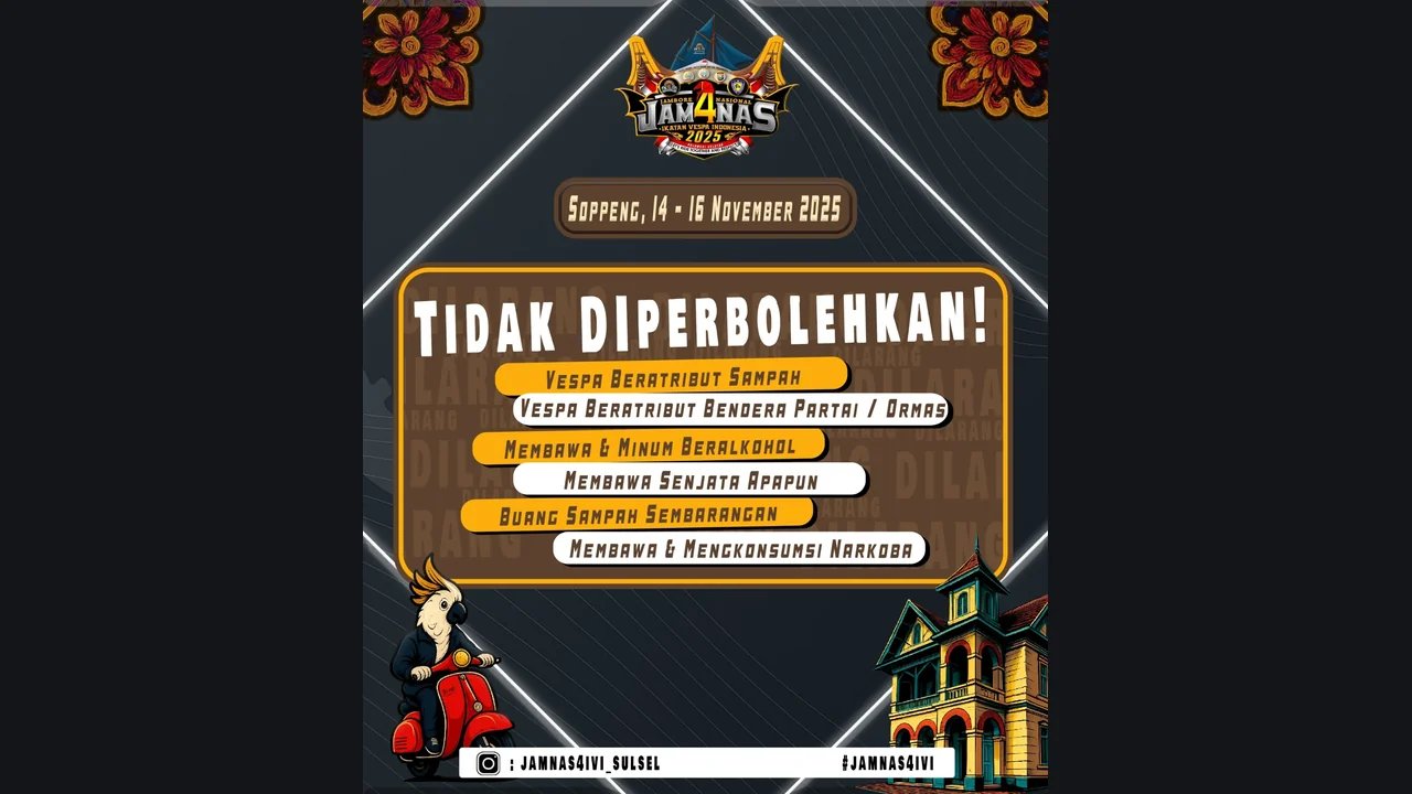 Desain Grafis Poster Resmi — Publikasi Jamnas IV IVI
